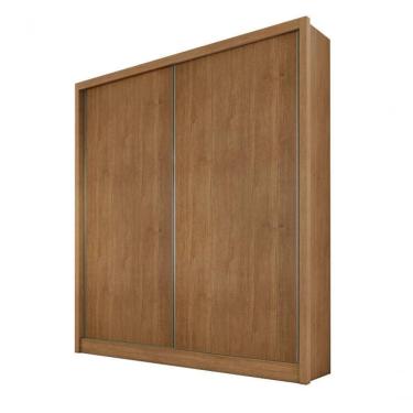 Imagem de Guarda Roupa Solteiro 2 Portas 3 Gavetas - Virtus -cumaru - Móveis Horizonte