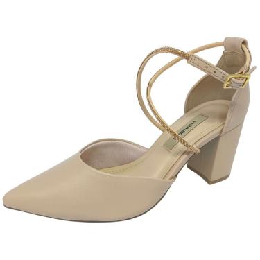 Imagem de Sapato Scarpin Feminino Elegante Tira Strass Chic Via Marte