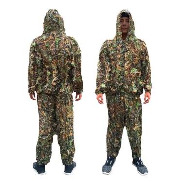 Imagem de Roupa Camuflada Guillie Folhas 3d Suit Airsoft Paintball - Cia Catarin