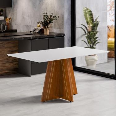 Imagem de Mesa De Jantar 6 Lugares Multimóveis Cr50248 Cinamomo-off White