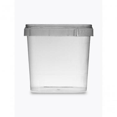 Imagem de Pote Quadrado com Tampa 220 para Armazenar Alimentos 220 ml Transparente Higipack