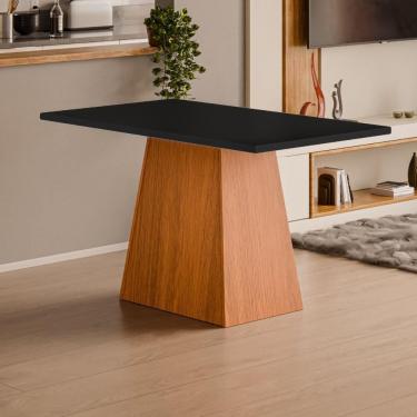Imagem de Mesa De Jantar 4 Lugares Multimóveis Cr50227 Cinamomo-preto