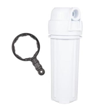 Imagem de Filtro Cavalete Caixa Dágua 10 Branca, Azul Ou Fumê. Cor Branco 3/4   