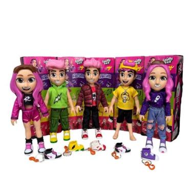 Imagem de Kit Bonecos Dos Rosa Todos Os Personagens Com Chaveiro 25Cm - Nova Bri