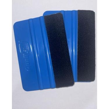 Imagem de Kit 2 Espátulas Azuis C/ Feltro Para Aplicação De Insulfilm - QUALIFIL