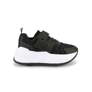 Imagem de Tênis De Rodinha Infantil Skatênis Bibi Menino Preto Branco -, 35, Pre