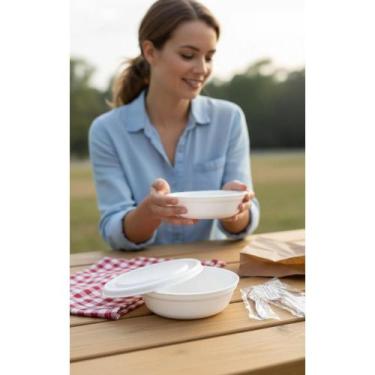 Imagem de Marmitex Isopor 500ml Branca C/ Tampa 100 Un Ref. 7 - Congratulations 