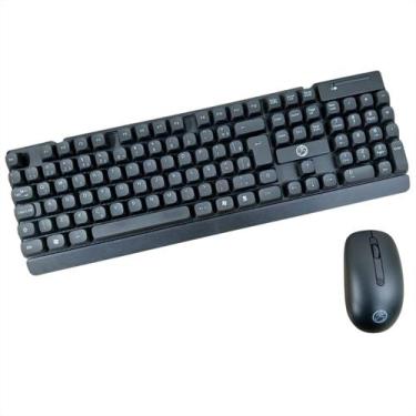 Imagem de Kit Teclado e Mouse sem Fio BrazilPC BPC-5271/17 - ABNT2 - 1200DPI - P