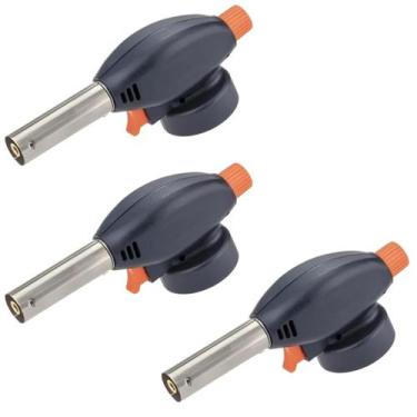 Imagem de Kit 3 Maçarico Culinário Portátil Recarregável B-Tek Para Sushi