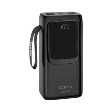 Imagem de Carregador a'gold bte-46 power bank 30000mah turbo usb-c