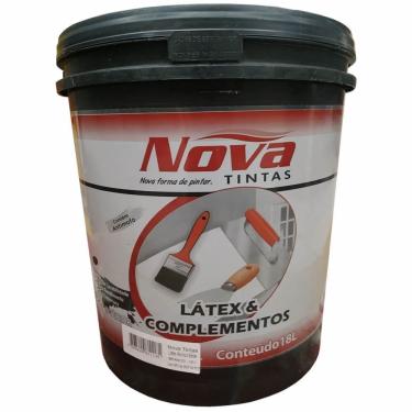 Imagem de Tinta Látex Acrílica Interior Branco 18L Pronta para Uso Secagem Rápida Odor Suave Nova Tintas