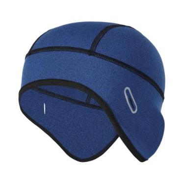 Imagem de Gorro De Ciclismo Masculino De Inverno Em Fleece, À Prova De Vento, Fo