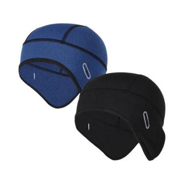 Imagem de Gorro De Ciclismo Masculino De Inverno Em Fleece, À Prova De Vento, Fo