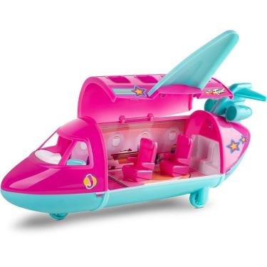 Imagem de Playset Cenário Temático Avião da Judy com Acessórios de Viagem e Pets Samba Toys