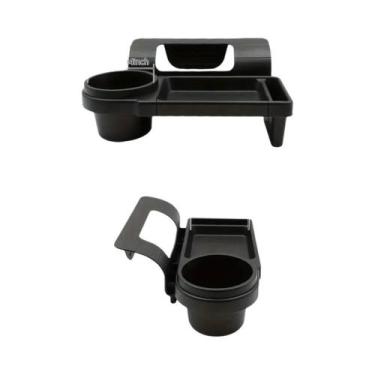 Imagem de Suporte Universal Para Bebidas Com Bandeja Para Carro, Porta-Copos Par