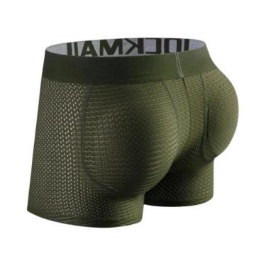 Imagem de Cuecas Boxer Masculinas Sensuais Com Bojo Para Realce De Quadril E Bum