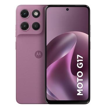 Imagem de Smartphone Motorola Moto G17 4G - 128GB 12GB (4GB RAM + 8GB RAM Boost) camera 50MP Sony Lytia 600, tela FHD+ 60hz, bateria 5200 mAh - Rosa