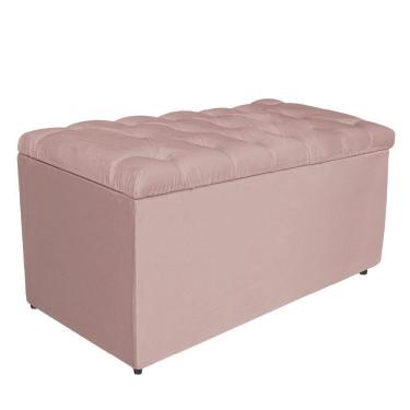 Imagem de Calçadeira Estofada Liverpool 90cm Solteiro Suede Roxo