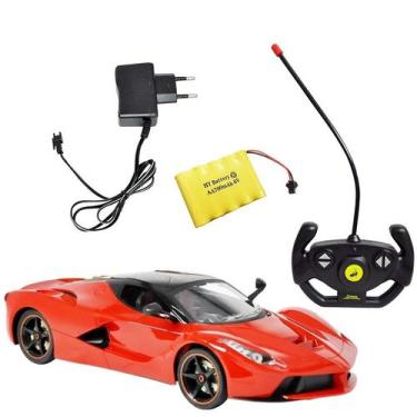 Imagem de Carrinho De Controle Remoto Ferrari Com Bateria Recarregável - Dm Toys