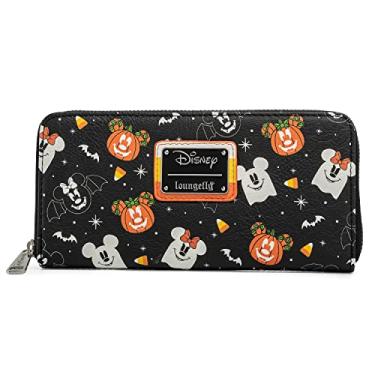 Imagem de Loungefly Carteira Disney Spooky Mice Mickey e Minnie Candy Corn, Multi, One Size, Carteira com zíper