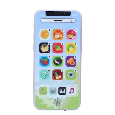 Imagem de Brinquedo Para Telefone Sluffs, Brinquedo Para Celular Para Bebês, Brinquedo Para Celular Com Música Leve Para Bebês, Brinquedo Para Celular Para Crianças, Máquina De Aprendizado Educacional(Azul)