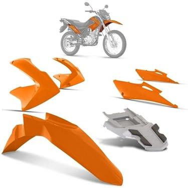 Imagem de KIT CARENAGEM 4 PEÇAS PRO TORK BROS 150 2011 LARANJA