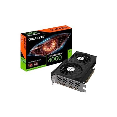 Imagem de Gigabyte Placa de vídeo GeForce RTX 4060 WINDFORCE OC 8G, 2 ventiladores WINDFORCE, 8 GB 128 bits GDDR6, GV-N4060WF2OC-8GD placa de vídeo