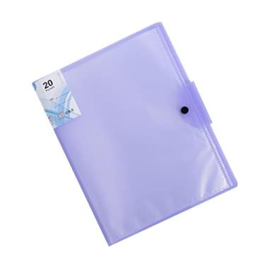 Imagem de TEHAUX 20 fichario pulp Organizador de arquivos papel pasta Gerente A3 roxo
