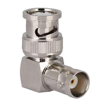 Imagem de UHF Em Forma De L Para Conector BNC, Adaptador De ângulo Reto BNC Macho Para Fêmea E Adaptador Coaxial RF De 90 Graus Para Câmeras De Segurança, Conector De Cabo Coaxial Para Rádio Amador CB