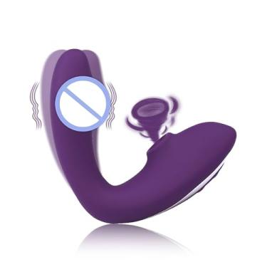 Imagem de Brinquedos sexuais femininos - Wearable Panty Vibrator para qualquer lugar, Spice Up Amor e Vida - C Spot G Spot Vibrator Stimulation Device-sex machine (Púrpura profundo)