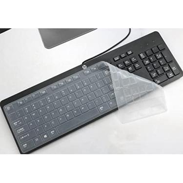 Imagem de Capa de teclado para teclado HP USB Slim Business KU-1469 SK-2120 803181-001 KPAR211 T4E63AT, HP EliteOne 800 G4 All-in-One Acessórios protetores de teclado, transparente