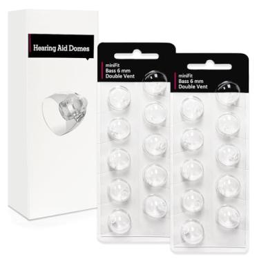 Imagem de Cúpulas de aparelho auditivo de ventilação dupla de 6 mm para Oticon Minifit, suprimentos de aparelho auditivo Oticon, acessórios de peças de reposição, cúpulas Oticon universais para kits de limpeza