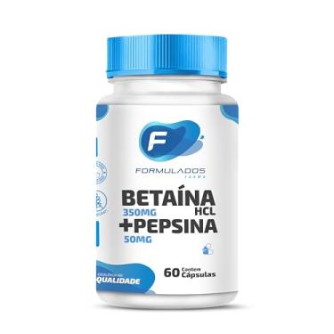 Imagem de Cloridrato de betaína 350mg + Pepsina 50mg 60 Cápsulas - Formulados Farma