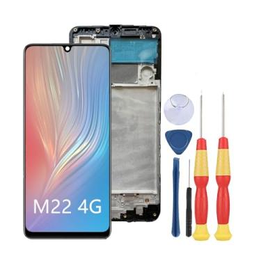 Imagem de SiuVorZhi Tela LCD compatível com Samsung Galaxy M22 4G M225 M225F/DS F22 Display LCD Touch Screen Assembly Peças de reposição com ferramentas.
