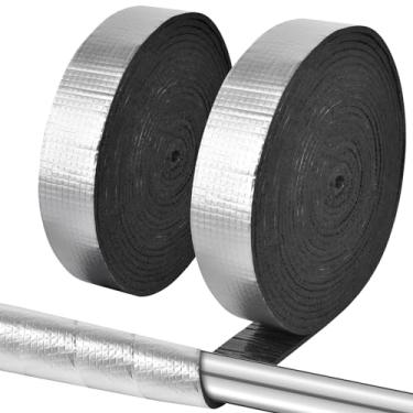 Imagem de Pipe Wrap Insulation - 33 ft Outdoor Pipe Foam Insulation Tape Self Adhesive for Winter Freeze Protection Insulation Wrap - Aluminum Foil Finish-2"x 33FT