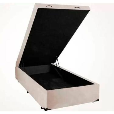 Imagem de Mini Cama Box Baú Suede 70X150cm - Genki Kenko Colchões