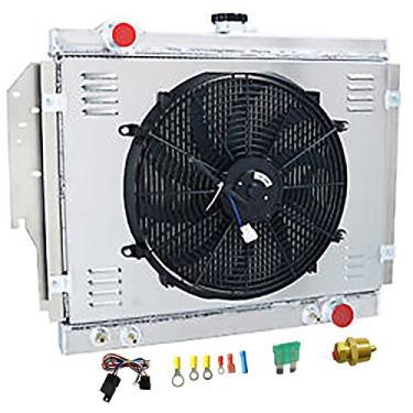 Imagem de RadRace Radiador de alumínio para Dodge 1979-1993 D150 W150 W250 Ramcharger D350 W350 D100 D350 W100 CB300 RD200 W200 W300 5.2L 5.9L V8 Radiador 4 fileiras Radiadores de Fluxo Downflow Relé de