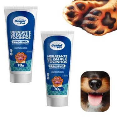 Imagem de Kit 2 Hidratante Focinho Patinhas 70g Natural Creme Cachorro - Dog Way