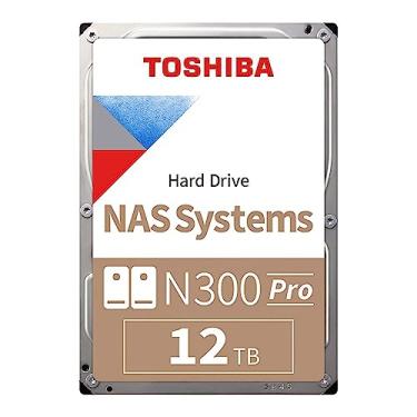 Imagem de Toshiba Disco rígido interno N300 PRO 12TB NAS 3,5 polegadas - CMR SATA 6 GB/s 7200 RPM 512 MB Cache - HDWG51CXZSTB