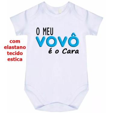 Imagem de body bebê meu vovô é o cara cód 1062 - nick aloha, Branco, G