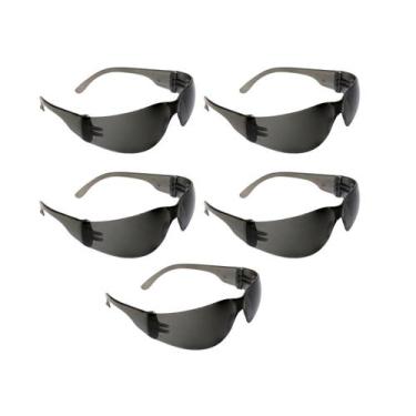 Imagem de Oculos de segurança Proteção WAVE EPI com C.A 5 unidades - Poli-Ferr, 