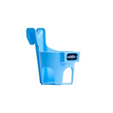 Imagem de Suporte de garrafa de água azul claro para cerca | Suporte de copo e suporte | Comporta produtos Stanley, Yeti, Gatorade | Organizador de abrigos de beisebol e softball, quadras de tênis e pickleball