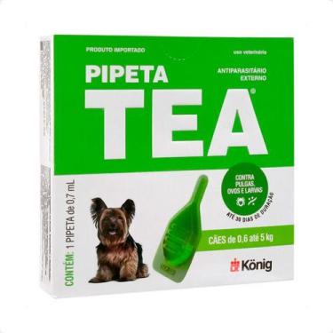 Imagem de Tea Pipeta Antiparasitário Para Cães De 0,6 Até 5 Kg 0,7 Ml - König