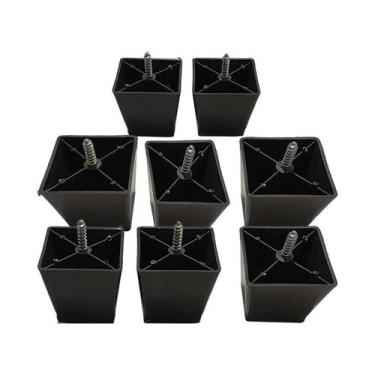 Imagem de Pé Para Sofá Hack Móveis Hack 6cm Trapézio 8 unidades - Gamplast