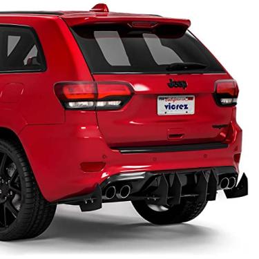 Imagem de Vicrez Centa VR2 Rear Diffuser vz102378 | Fits/Compatible With Jeep Grand Cherokee Trackhawk/SRT/SRT8 2017-2021