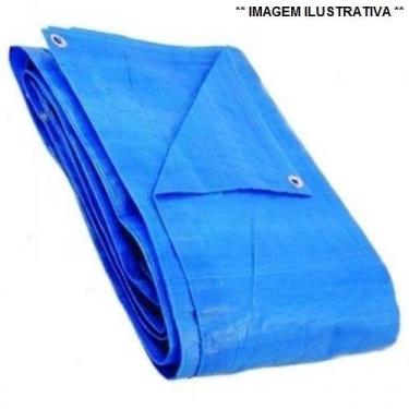Imagem de LONA DE POLIETILENO C/ILHÓS 4 x 3 AZUL 100 MICRAS KALA