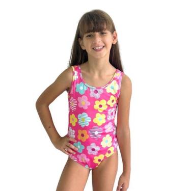 Imagem de Maio Menina Natação Praia Piscina Infantil Juvenil Com Forro - Fofotin