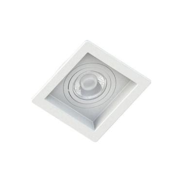 Imagem de Spot Embutir Quadrado Recuado Branco Para Par30 E27 - Delis