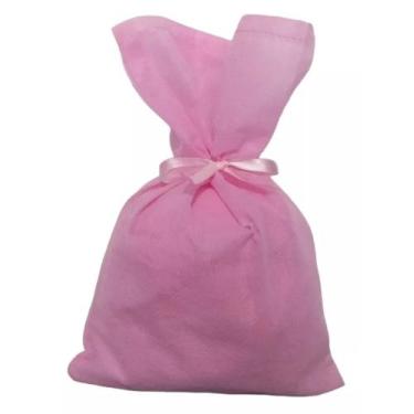 Imagem de Kit com 10 saco surpresa rosa tnt lembrancinha de aniversário - RAYS M