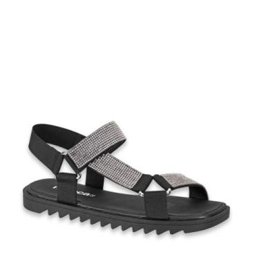 Imagem de Sandália Brilho Feminina Rasteira Moleca Tratorada 5454.117, 35